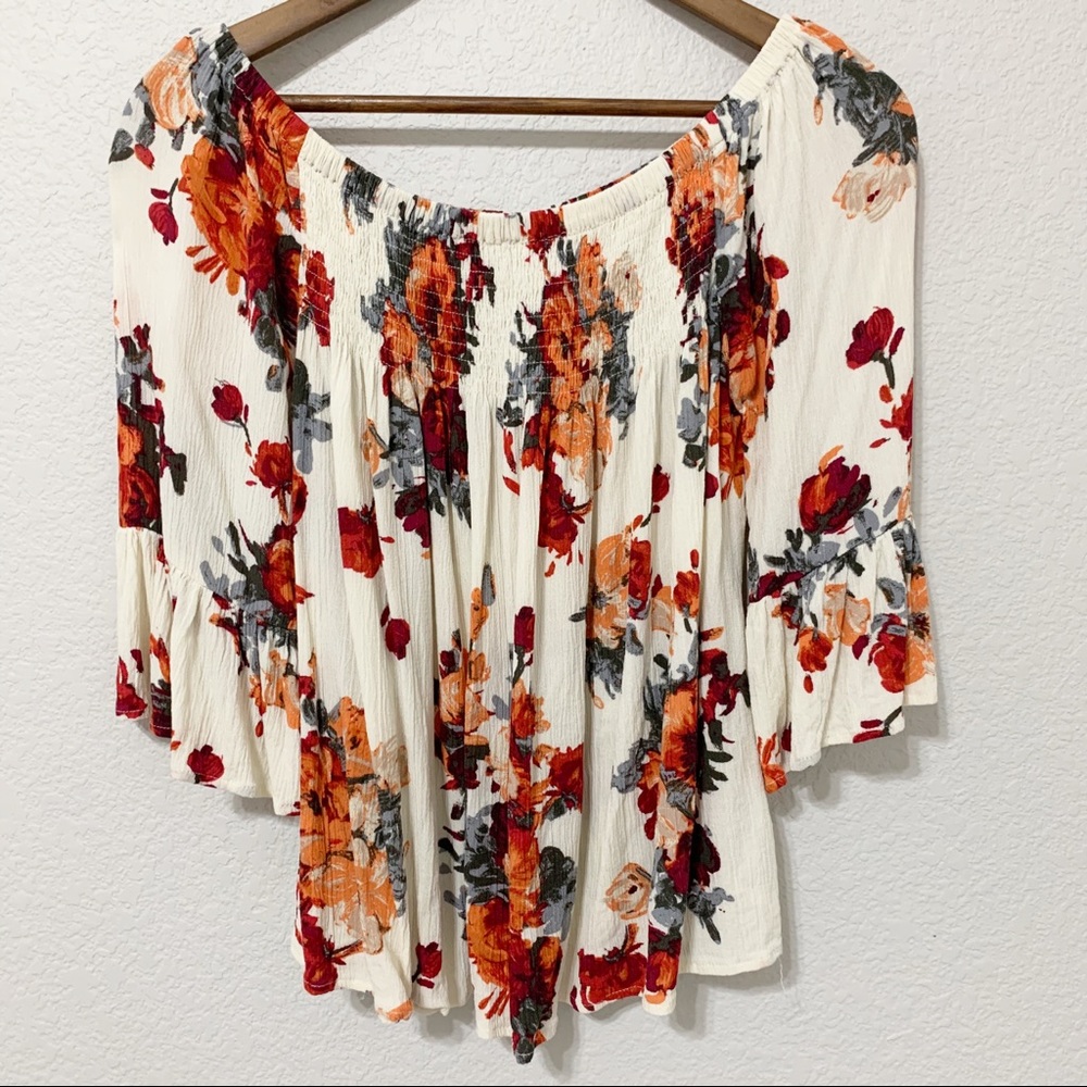 Altar’d State Off the Shoulder Bell Sleeve Blouse